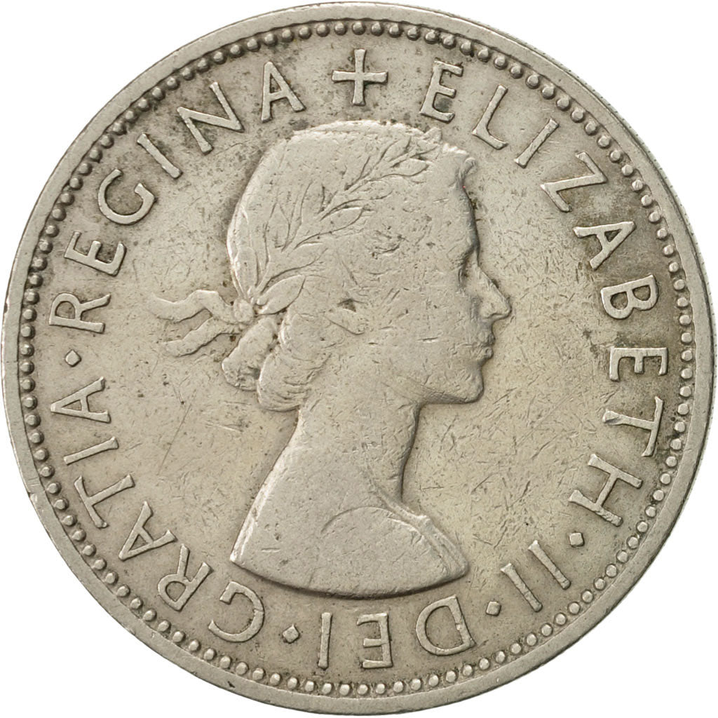 Coin, Great Britain, Elizabeth II, Florin, Two Shillings, 1961, EF(40-45)