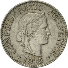 Coin, Switzerland, 10 Rappen, 1915, Bern, AU(50-53), Copper-nickel, KM:27