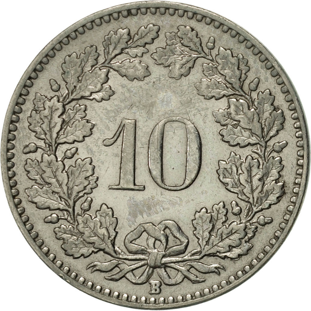 Moneta, Svizzera, 10 Rappen, 1946, Bern, BB+, Rame-nichel, KM:27