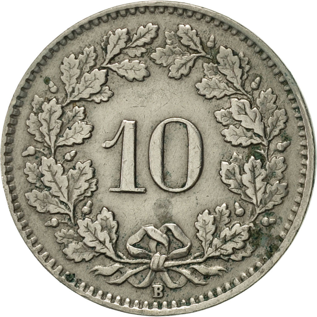 Moneta, Svizzera, 10 Rappen, 1944, Bern, BB+, Rame-nichel, KM:27