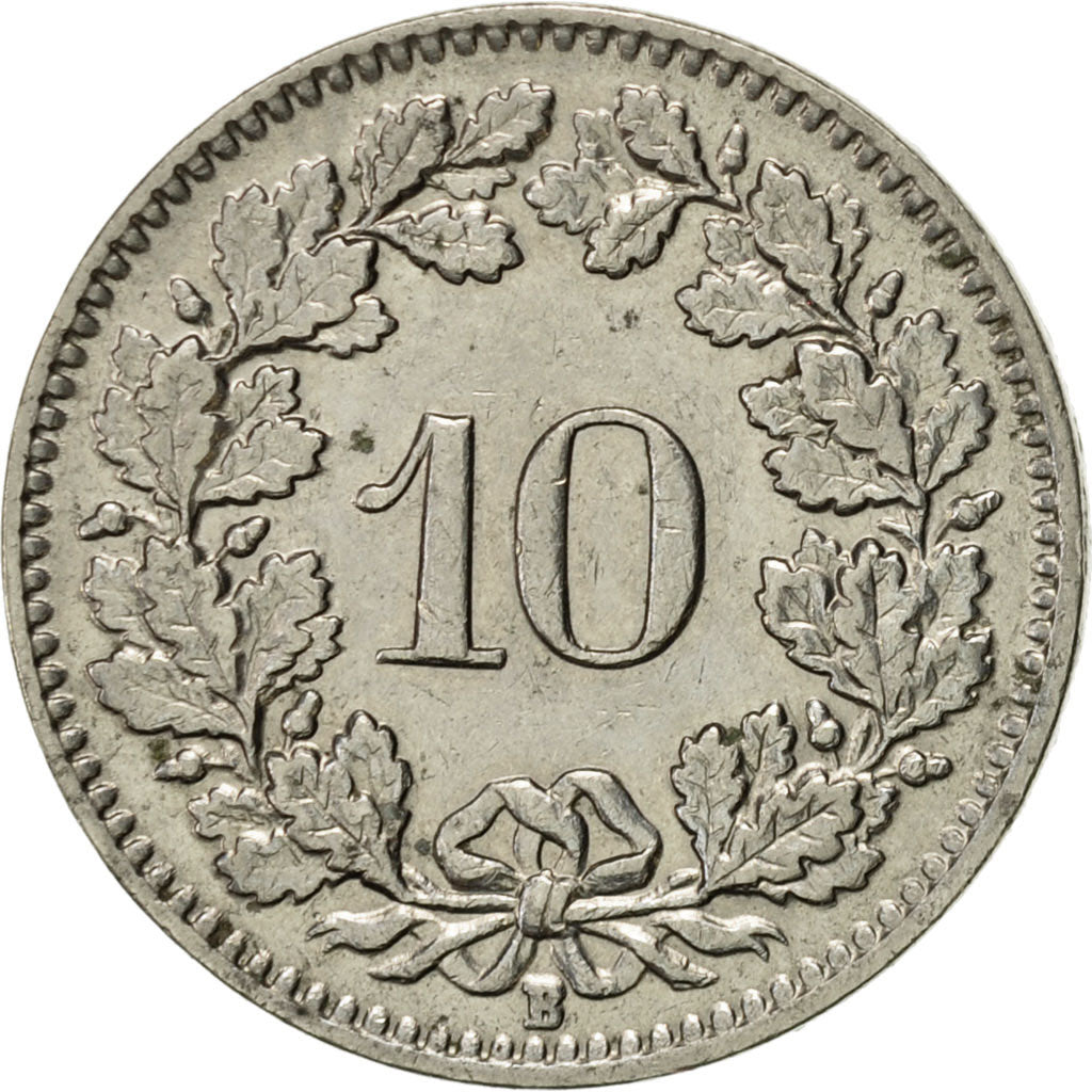 Moneta, Svizzera, 10 Rappen, 1939, Bern, BB+, Nichel, KM:27b