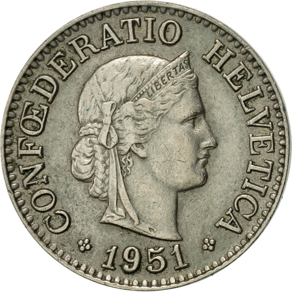 Monnaie, Suisse, 10 Rappen, 1951, Bern, TTB+, Copper-nickel, KM:27