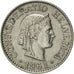 Moneta, Szwajcaria, 10 Rappen, 1961, Bern, AU(50-53), Miedź-Nikiel, KM:27