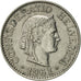Coin, Switzerland, 10 Rappen, 1961, Bern, AU(50-53), Copper-nickel, KM:27