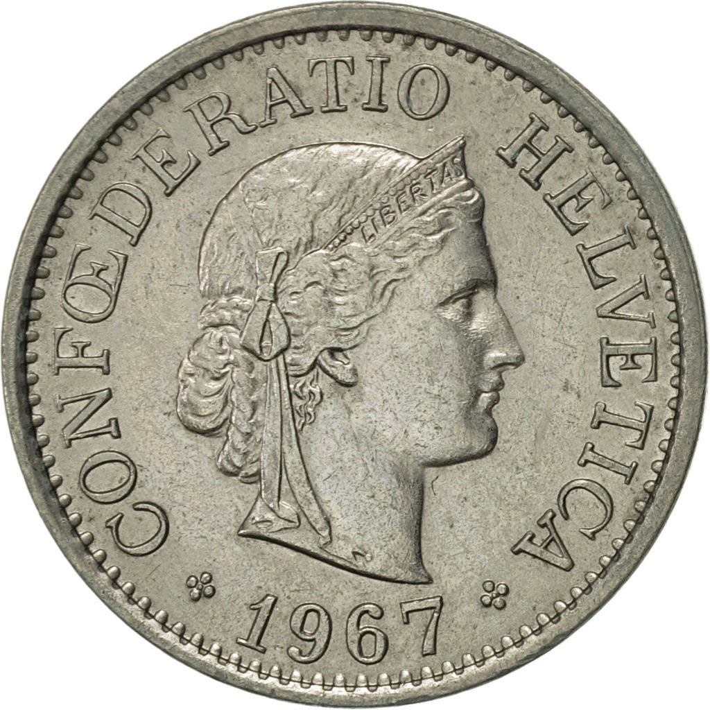 Monnaie, Suisse, 10 Rappen, 1967, Bern, TTB+, Copper-nickel, KM:27