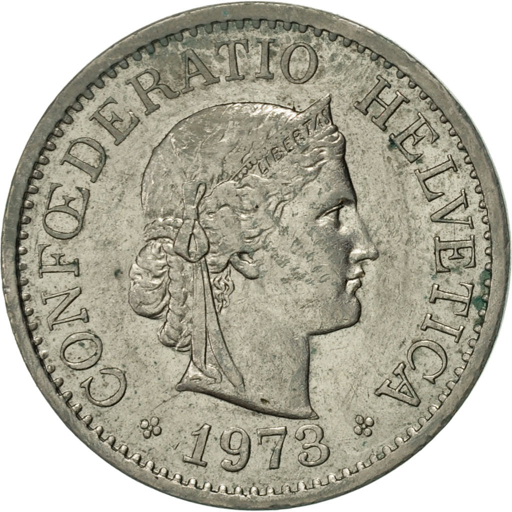 Monnaie, Suisse, 10 Rappen, 1973, Bern, TTB+, Copper-nickel, KM:27