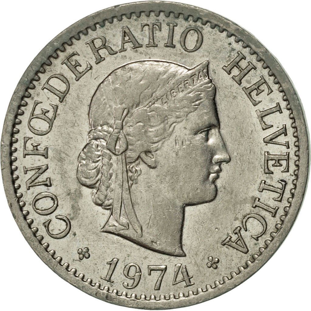 Monnaie, Suisse, 10 Rappen, 1974, Bern, TTB+, Copper-nickel, KM:27
