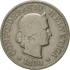 Coin, Switzerland, 5 Rappen, 1880, Bern, VF(20-25), Copper-nickel, KM:26