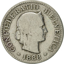 Münze, Schweiz, 5 Rappen, 1888, Bern, S, Copper-nickel, KM:26