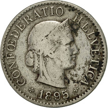 Coin, Switzerland, 5 Rappen, 1895, Bern, VF(20-25), Copper-nickel, KM:26