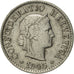 Switzerland, 5 Rappen, 1945, Bern, AU(50-53), Copper-nickel, KM:26