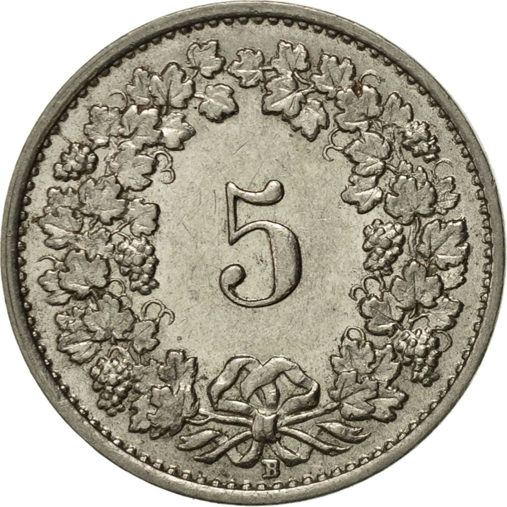 Switzerland, 5 Rappen, 1941, Bern, AU(50-53), Nickel, KM:26b