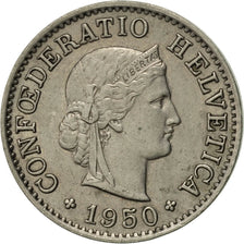 Coin, Switzerland, 5 Rappen, 1950, Bern, AU(50-53), Copper-nickel, KM:26