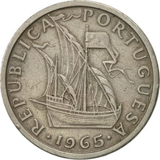 Portugal, 5 Escudos, 1965, AU(50-53), Copper-nickel, KM:591