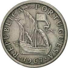 Portugal, 5 Escudos, 1967, AU(50-53), Copper-nickel, KM:591