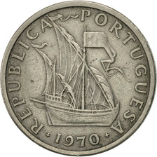 Moneda, Portugal, 5 Escudos, 1970, MBC+, Cobre - níquel, KM:591
