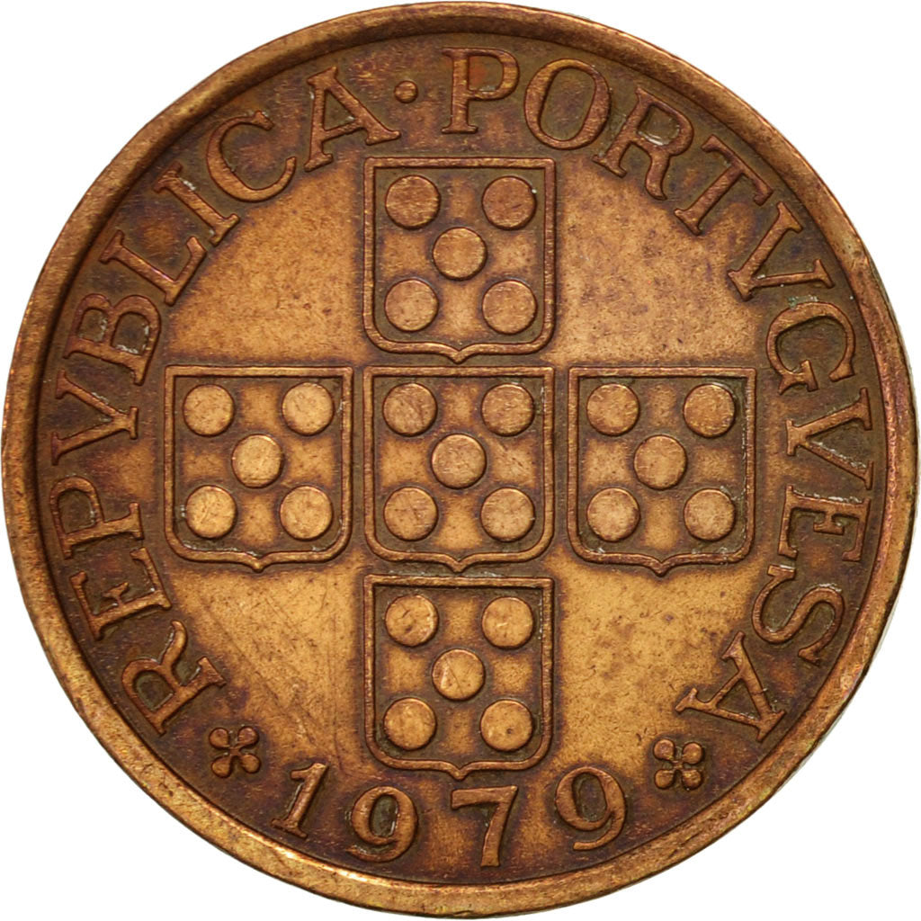 Coin, Portugal, 50 Centavos, 1979, EF(40-45), Bronze, KM:596