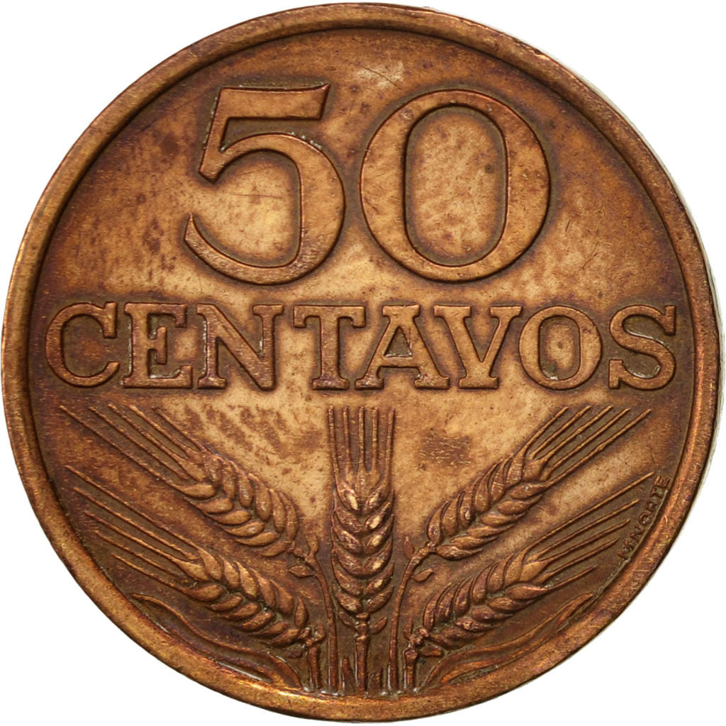 Coin, Portugal, 50 Centavos, 1979, EF(40-45), Bronze, KM:596