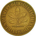 Munten, Federale Duitse Republiek, 10 Pfennig, 1969, Karlsruhe, ZF+, Brass Clad