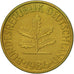 Moneda, ALEMANIA - REPÚBLICA FEDERAL, 10 Pfennig, 1986, Stuttgart, MBC+, Latón