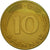 Münze, Bundesrepublik Deutschland, 10 Pfennig, 1986, Stuttgart, SS+, Brass Clad