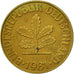 Moneta, Niemcy - RFN, 10 Pfennig, 1981, Stuttgart, AU(50-53), Mosiądz powlekany