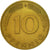 Coin, GERMANY - FEDERAL REPUBLIC, 10 Pfennig, 1976, Karlsruhe, AU(50-53), Brass