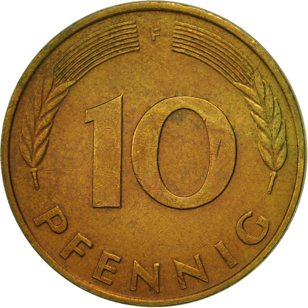 Monnaie, République fédérale allemande, 10 Pfennig, 1979, Stuttgart, TTB+