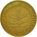 Monnaie, République fédérale allemande, 10 Pfennig, 1978, Munich, TTB+, Brass
