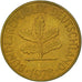 Munten, Federale Duitse Republiek, 10 Pfennig, 1978, Hambourg, ZF+, Brass Clad