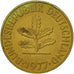 Moneta, Niemcy - RFN, 10 Pfennig, 1977, Munich, AU(50-53), Mosiądz powlekany