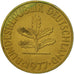 Coin, GERMANY - FEDERAL REPUBLIC, 10 Pfennig, 1977, Munich, AU(50-53), Brass