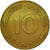 Coin, GERMANY - FEDERAL REPUBLIC, 10 Pfennig, 1977, Stuttgart, AU(50-53), Brass