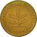 Münze, Bundesrepublik Deutschland, 10 Pfennig, 1977, Karlsruhe, SS+, Brass Clad