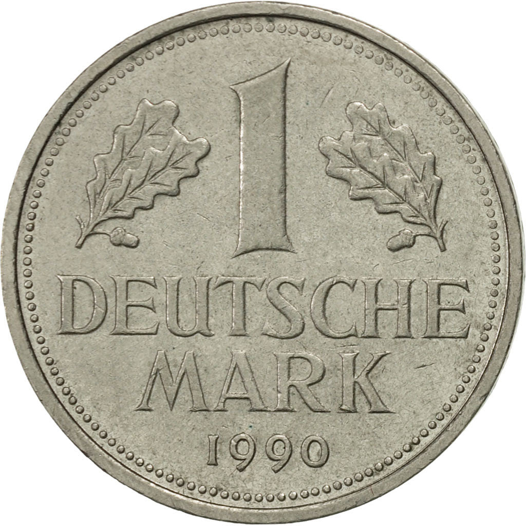 Coin, GERMANY - FEDERAL REPUBLIC, Mark, 1990, Stuttgart, AU(50-53)