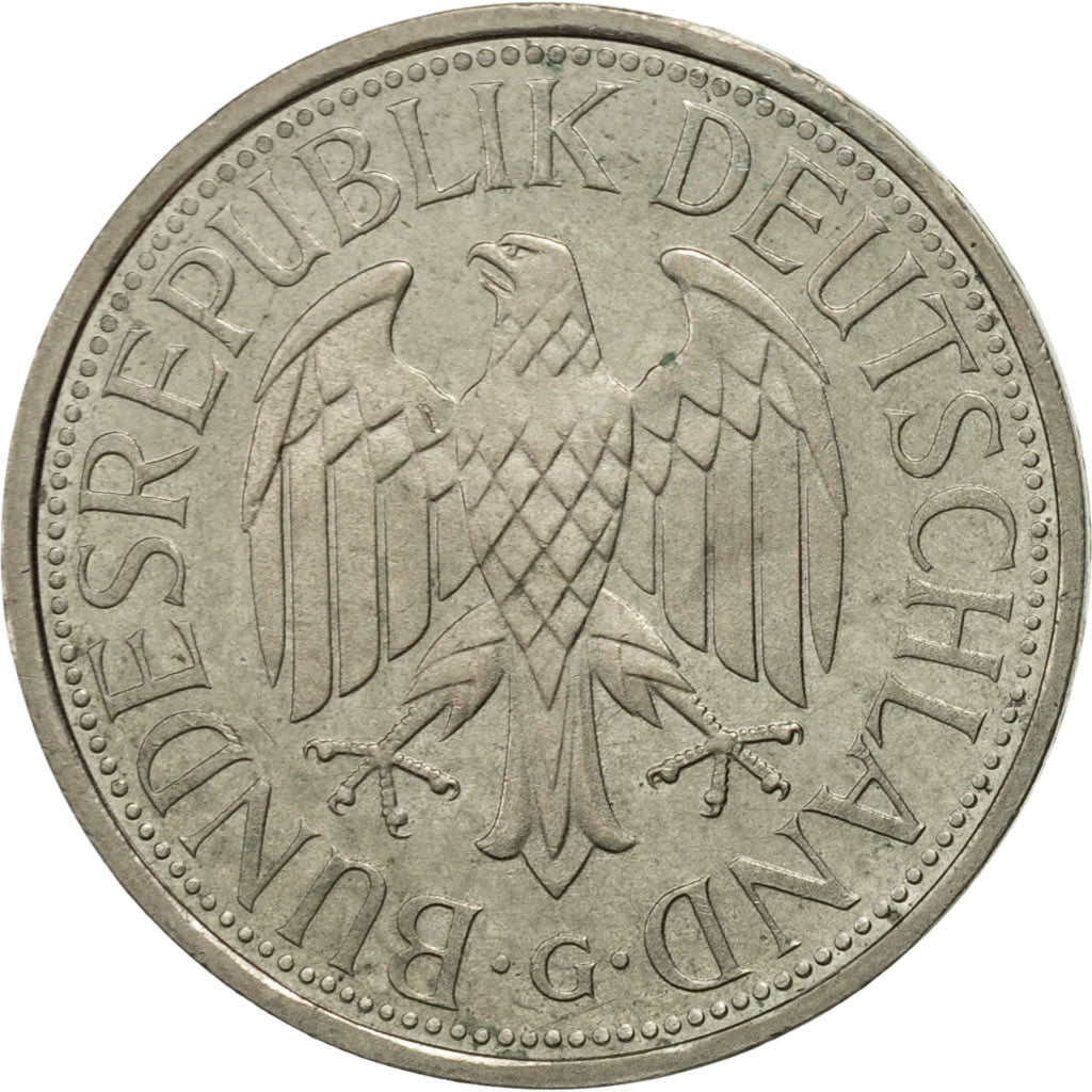 Moneta, GERMANIA - REPUBBLICA FEDERALE, Mark, 1992, Karlsruhe, BB+, Rame-nichel