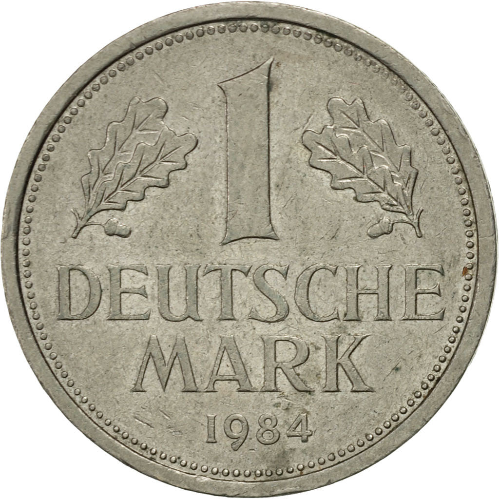 Coin, GERMANY - FEDERAL REPUBLIC, Mark, 1984, Karlsruhe, AU(50-53)