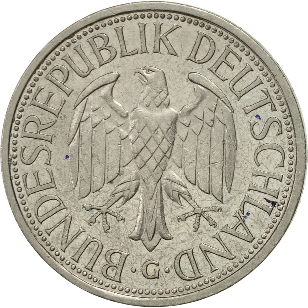 Coin, GERMANY - FEDERAL REPUBLIC, Mark, 1988, Karlsruhe, AU(50-53)