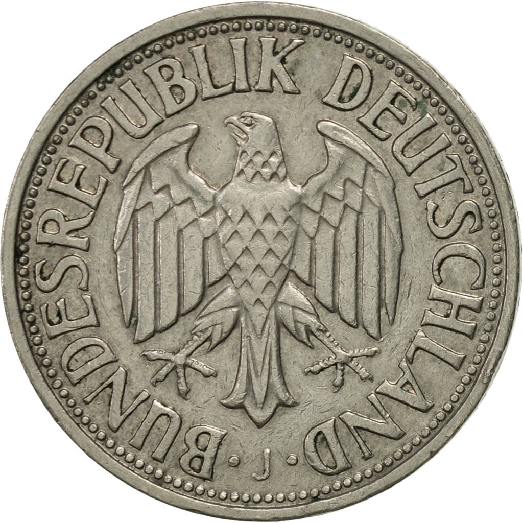 Coin, GERMANY - FEDERAL REPUBLIC, Mark, 1955, Hambourg, AU(50-53)