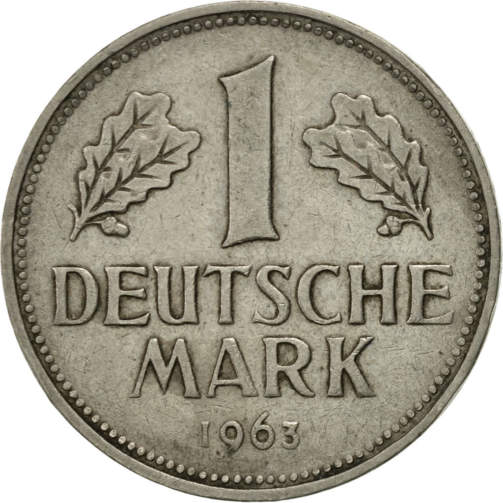 Coin, GERMANY - FEDERAL REPUBLIC, Mark, 1963, Hambourg, AU(50-53)