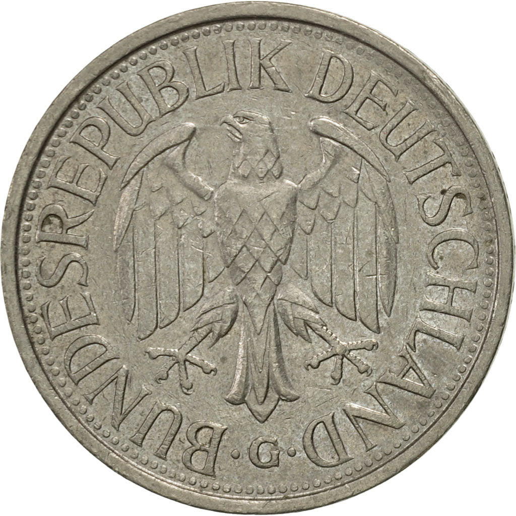 Coin, GERMANY - FEDERAL REPUBLIC, Mark, 1977, Karlsruhe, AU(50-53)
