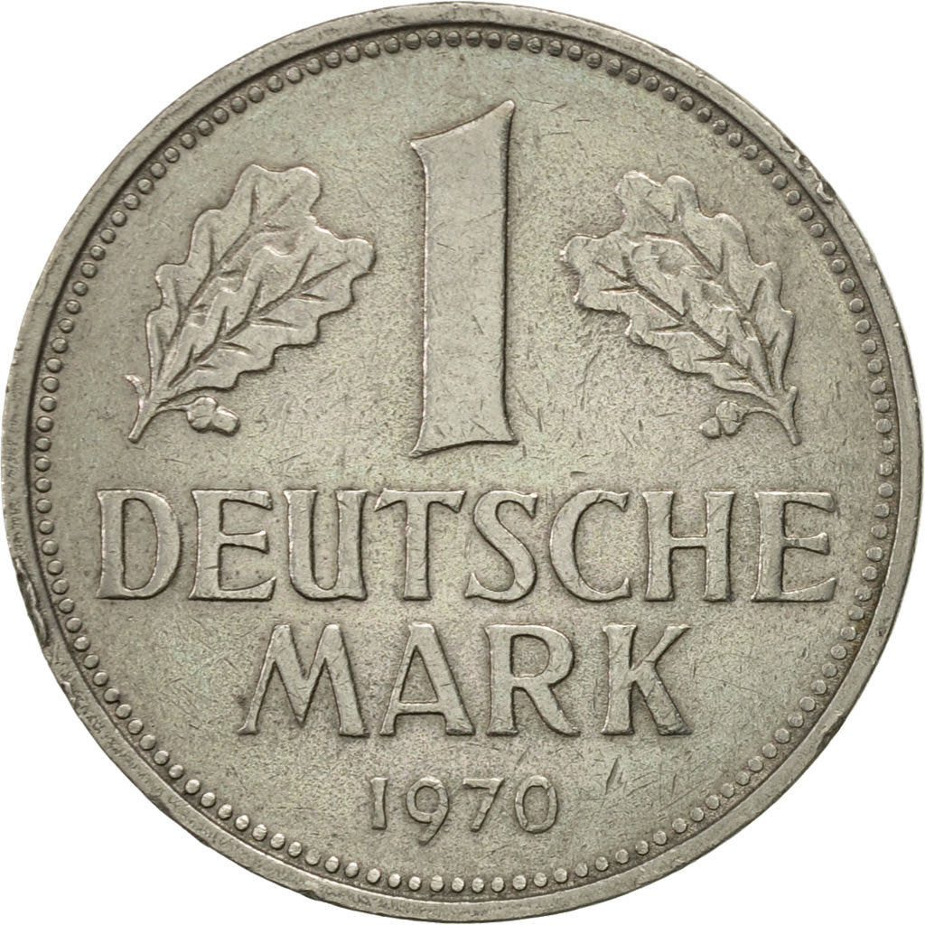 Coin, GERMANY - FEDERAL REPUBLIC, Mark, 1970, Stuttgart, AU(50-53)