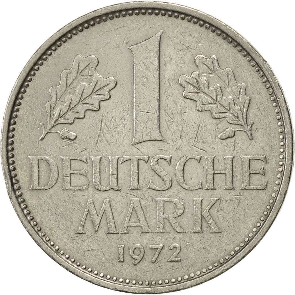 Coin, GERMANY - FEDERAL REPUBLIC, Mark, 1972, Munich, AU(50-53), Copper-nickel