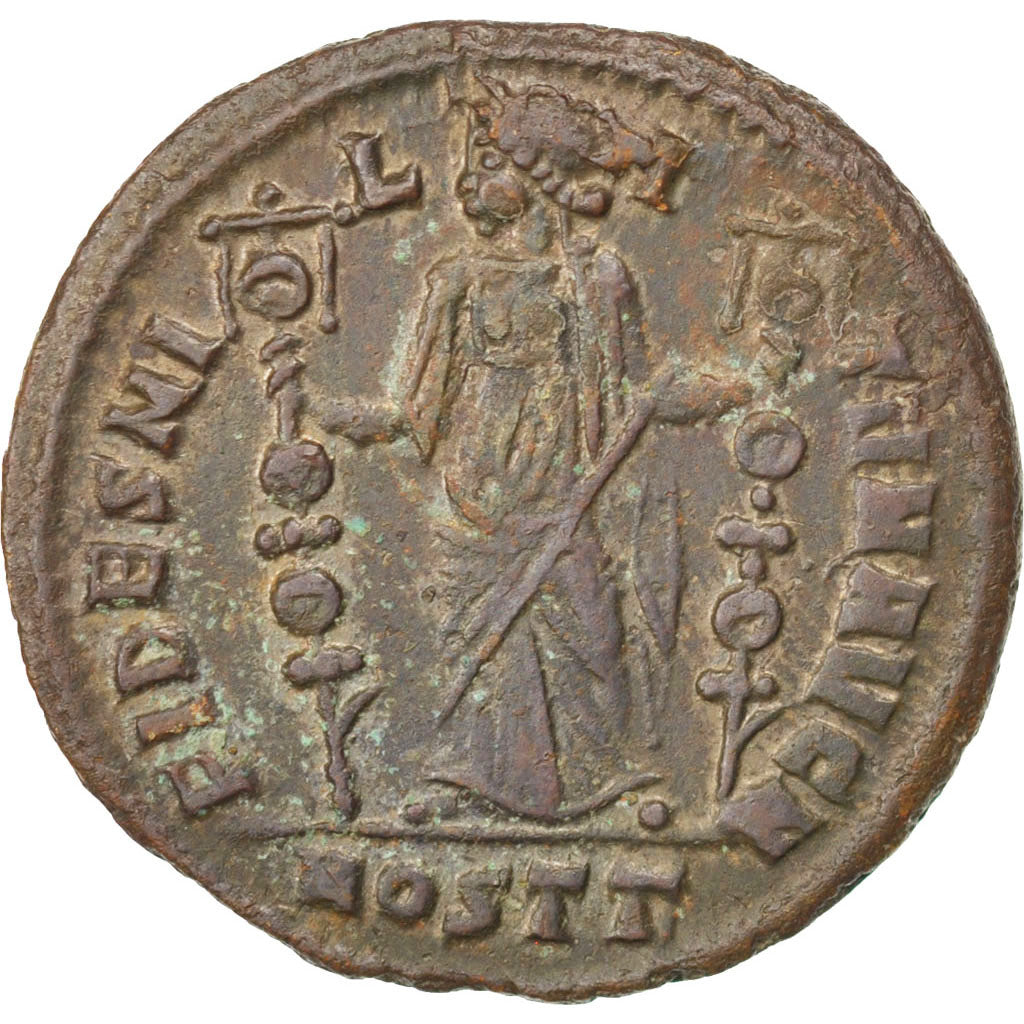 Coin, Follis, Ostia, AU(55-58), Bronze, RIC:45
