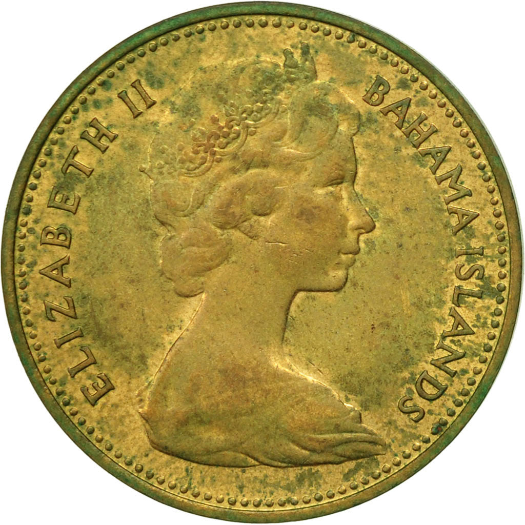 Coin, Bahamas, Elizabeth II, Cent, 1969, Franklin Mint, EF(40-45), Nickel-brass