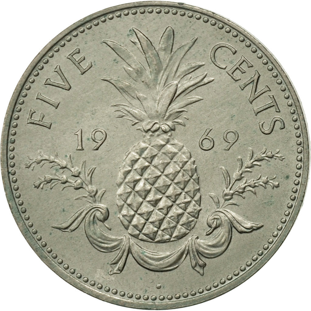 Bahamas, Elizabeth II, 5 Cents, 1969, Franklin Mint, SUP, Copper-nickel, KM:3