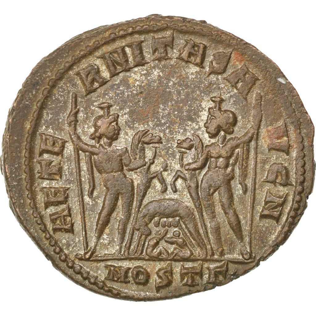 Maxentius, Follis, Ostia, AU(55-58), Bronze, RIC #35, 6.41