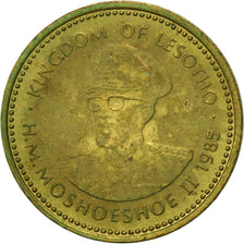 Coin, Lesotho, Moshoeshoe II, Sente, 1985, EF(40-45), Nickel-brass, KM:16