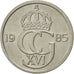 Moneda, Suecia, Carl XVI Gustaf, 50 Öre, 1985, EBC, Cobre - níquel, KM:855