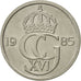 Coin, Sweden, Carl XVI Gustaf, 50 Öre, 1985, AU(55-58), Copper-nickel, KM:855